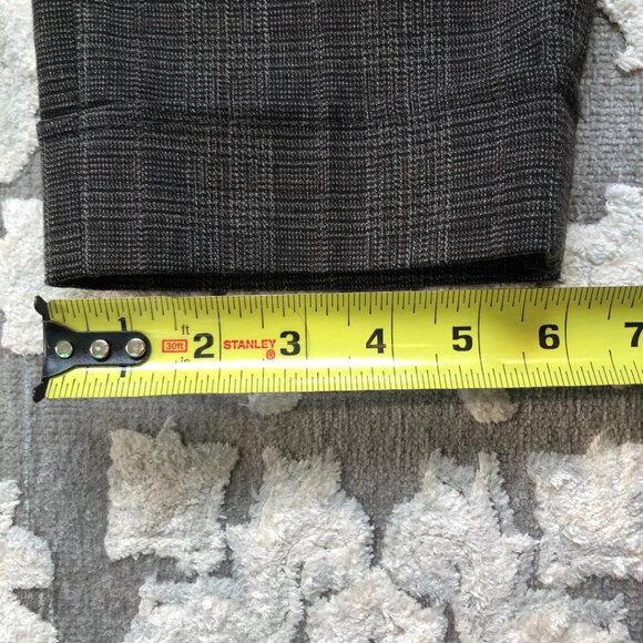 Dalia Collection Modern Fit, Brown/Black plaid, pants, cropped ankle, Sz: 10 - Picture 11 of 11